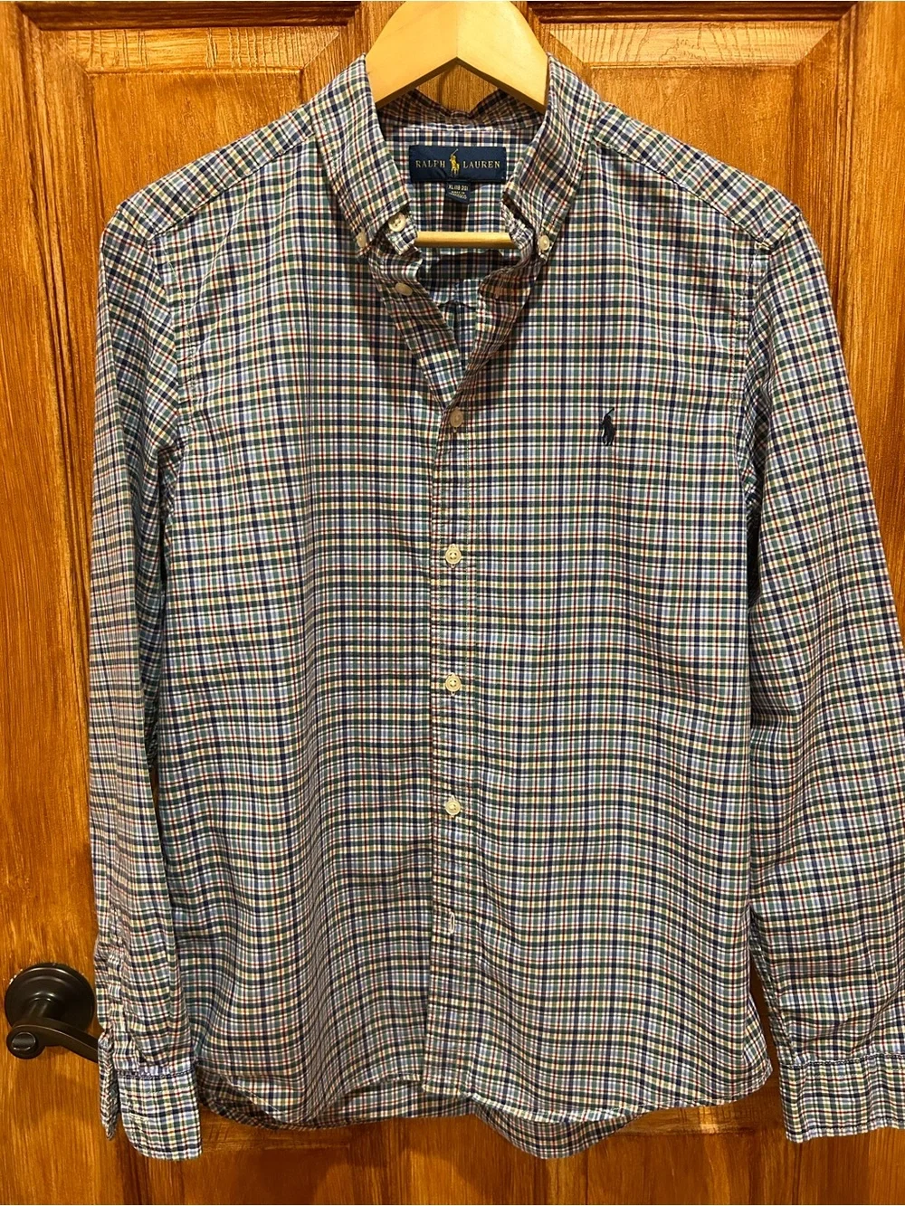 Ralph Lauren Boy’s Blue Multi-Check Button-Down Shirt